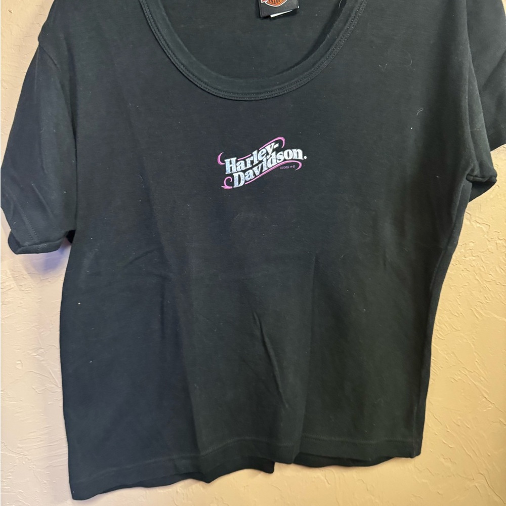 Harley-Davidson Black Tee with Gold logo
